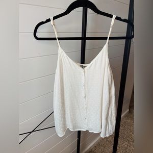 Show Me Your MuMu White Polka Dot Tank Top: NWOT